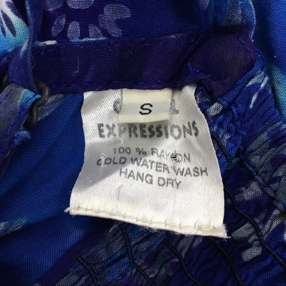 VINTAGE Maxi Sun Dress Batik Tie Dye Sundress Boho Hippie Spaghetti Strap Small - Picture 5 of 7